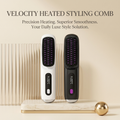 2-in-1 Wireless Hair Straightening Brush & Hair Curler | USB Rechargeable Fast Heating Hot Comb